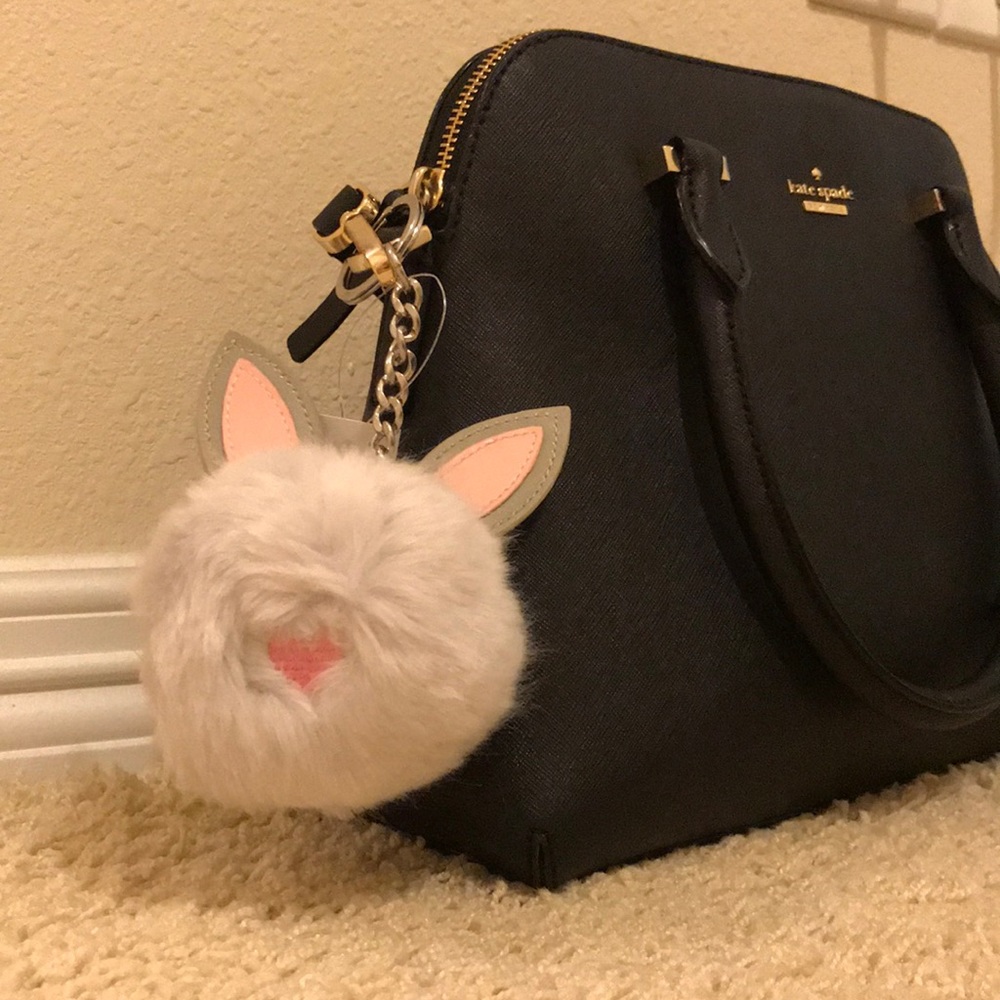 Adorable Furry Bunny Rabbit Purse Charm